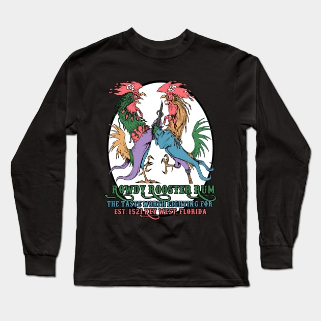 Red Rooster Rum Long Sleeve T-Shirt by inkninja